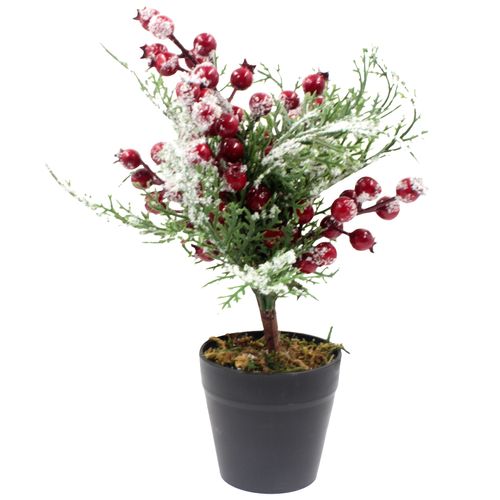 Vaso Flor Natalina 24cm em Plástico Multiart