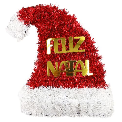 Chapéu Noel Festão 23x28cm em Plástico Multiart