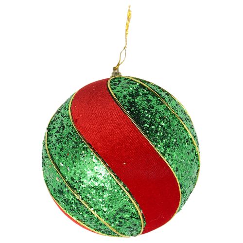 Bola Natalina Decorativa 12cm em Plástico Multiart