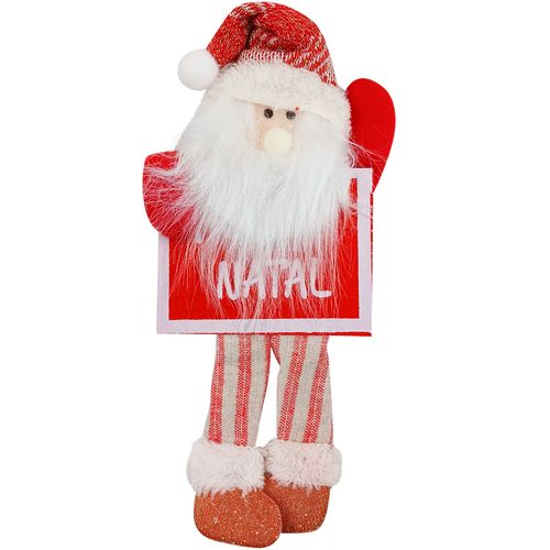 Boneco Natalino C/ Quadro 25x11cm em Poliéster Rio Master
