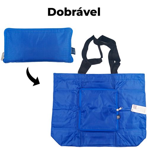 Bolsa Dobrável C/ Alça 45x35cm em Poliéster Tokyo Design