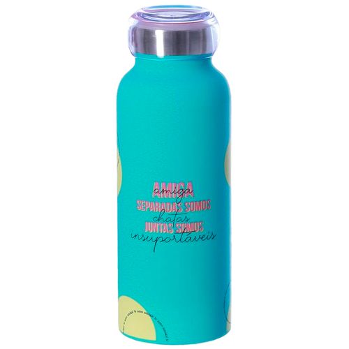 Garrafa Amigas High Five 500ml em Aço Inox Zona Criativa