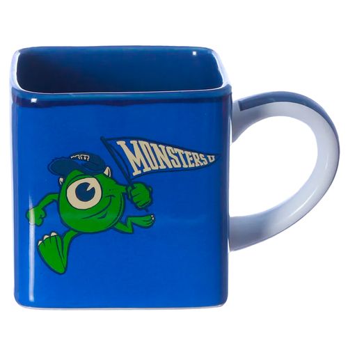 Caneca Cubo Monsters University 300ml em Cerâmica Zona Criativa