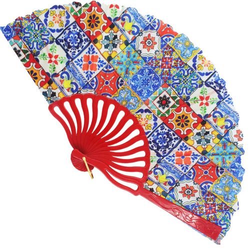 Leque Estampado 24cm em Plástico Interponte