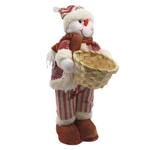 Boneco Natalino C/ Cesto 35cm em Poliéster Rio Master