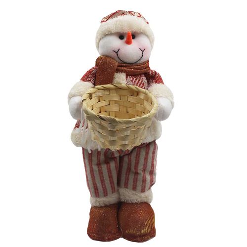 Boneco Natalino C/ Cesto 35cm em Poliéster Rio Master