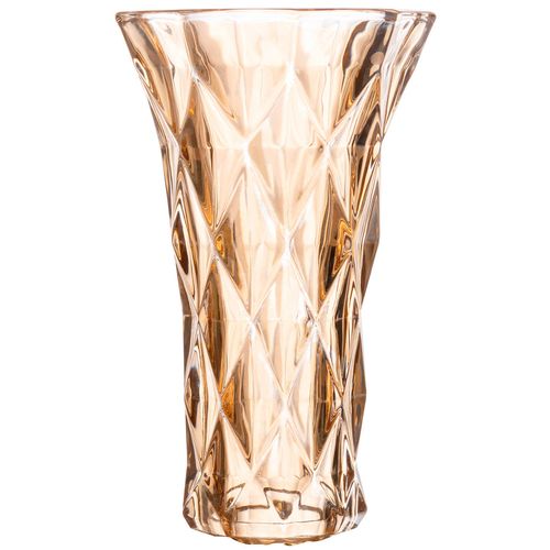 Vaso Diamond Decorativo 20cm em Vidro Lyor