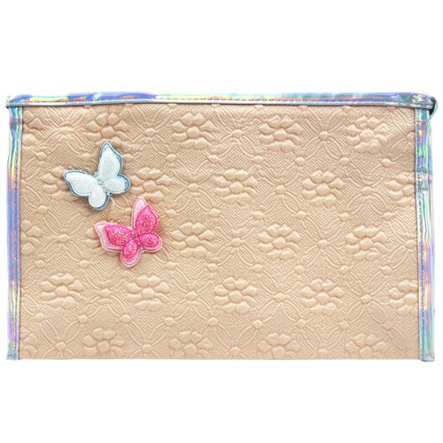 Nécessaire Borboleta C/ Alça 25,5x16,5cm em Poliéster Rubys