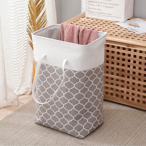 Cesto Organizador C/ Alça 60x40cm em Poliéster Kehome