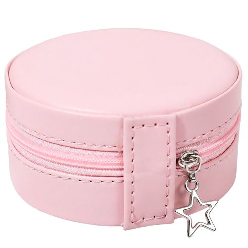 Porta Jóia Redondo 9,5x4,5cm em Tecido Megagift