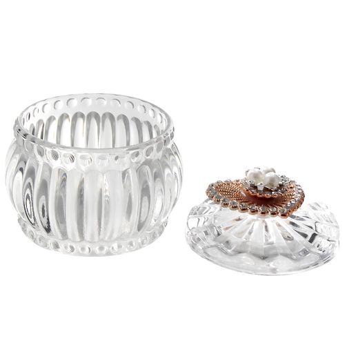 Porta Jóia Redondo 6cm em Vidro Megagift