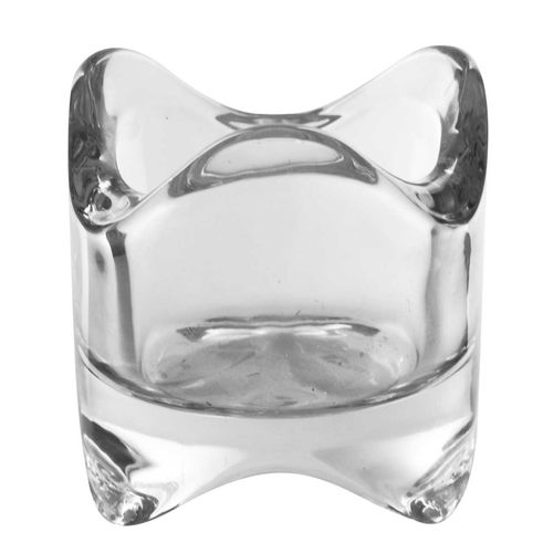 Castiçal Decorativo 5,5x6cm em Vidro Interponte