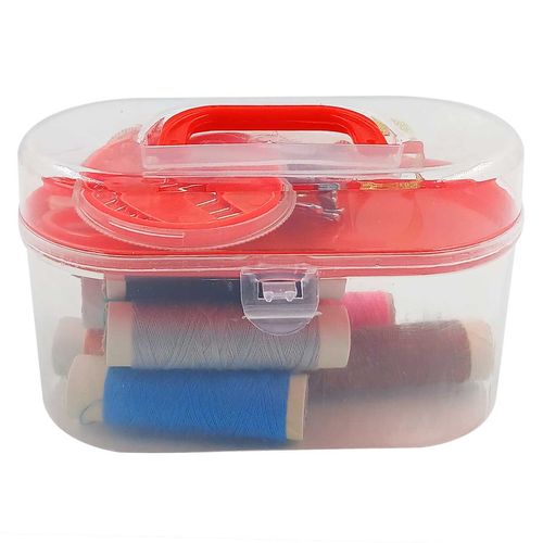 Kit Costura C/ Maleta 18 Peças 7,5x11,7cm em Plástico Kehome