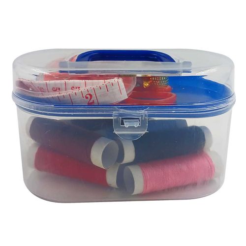 Kit Costura C/ Maleta 18 Peças 7,5x11,7cm em Plástico Kehome