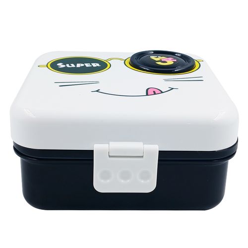 Kit Marmita Gato C/ Colher 3 Peças em Plástico Interponte