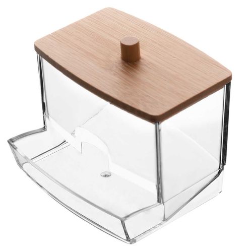 Porta Cotonete Retangular 9x8cm em Plástico Lyor
