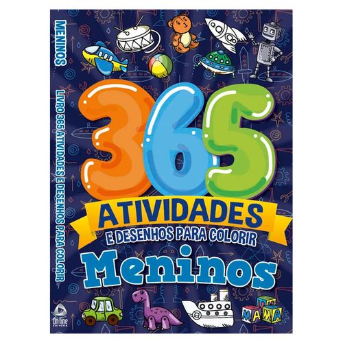 Livro 365 Atividades Meninos 23x15,5cm em Papel Editora Online