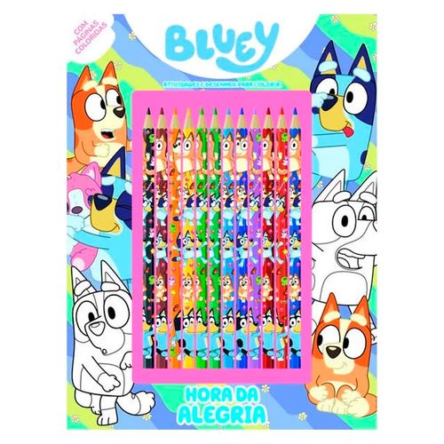 Livro Bluey Hora da Alegria P/ Colorir 27,5x20,5cm em Papel Editora Online