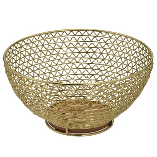 Centro de Mesa Decorativo 26cm em Metal Mabruk