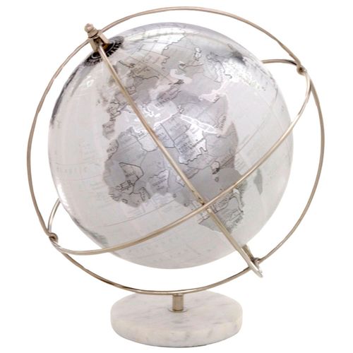Globo Terrestre Decorativo 31,5cm em Metal Mabruk