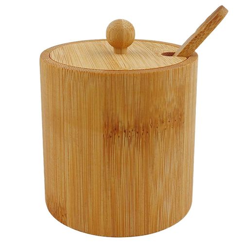Pote C/ Colher 8cm em Bambu Casita
