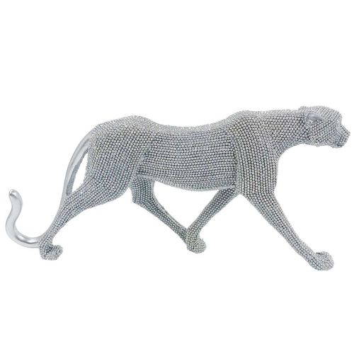 Leopardo Diamond Strass 31cm em Resina Brascontinental