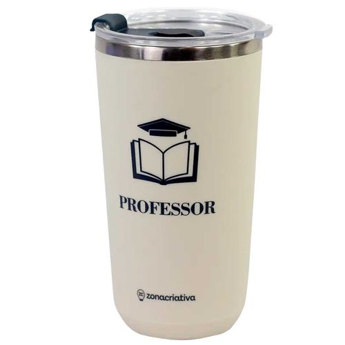 Copo Sky Profissão Professor 500ml em Aço Inox Zona Criativa