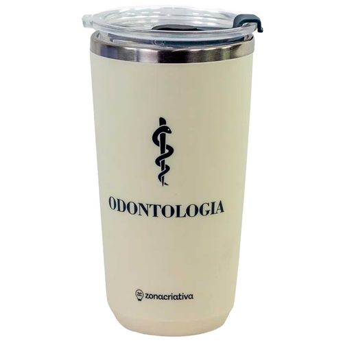 Copo Sky Profissão Odontologia 500ml em Aço Inox Zona Criativa