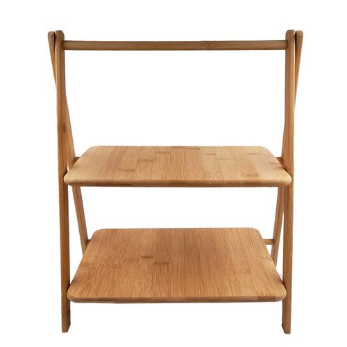 Petisqueira C/ 2 Andares 37,5cm em Bambu Casita