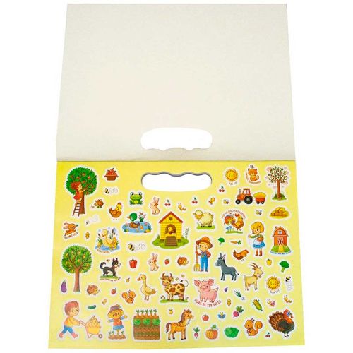 Livro de Atividades P/ Colorir Fazenda 27,8x21cm em Papel Todo Livro