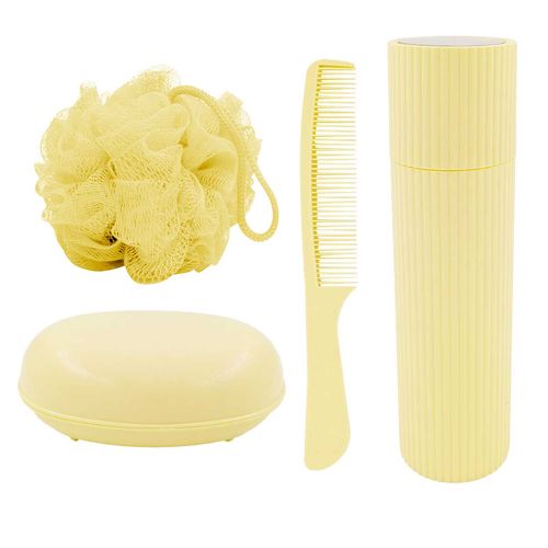 Kit Viagem C/ Nécessaire 5 Peças em Plástico Interponte