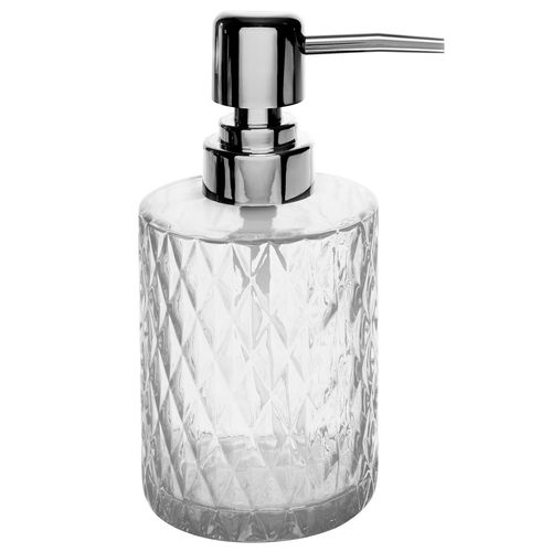 Porta Sabonete Líquido C/ Pump 250ml em Vidro Lyor