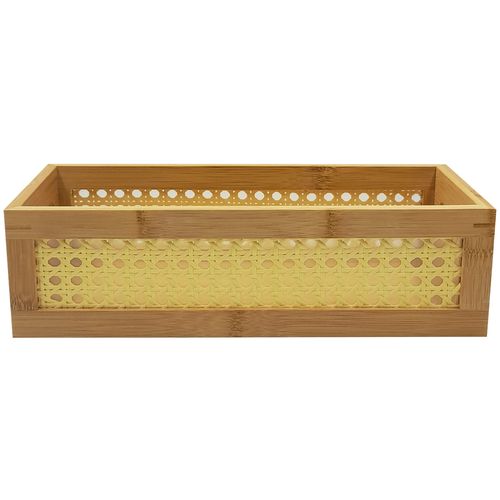 Bandeja Organizadora Retangular 32x13cm em Bambu Y888