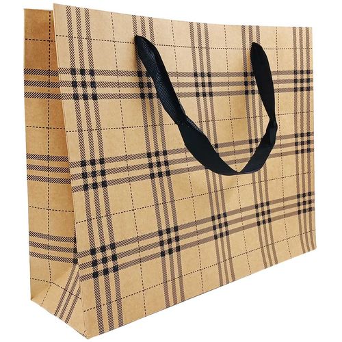 Sacola P/ Presente Quadriculada 33x26,5cm em Papel Rio Master