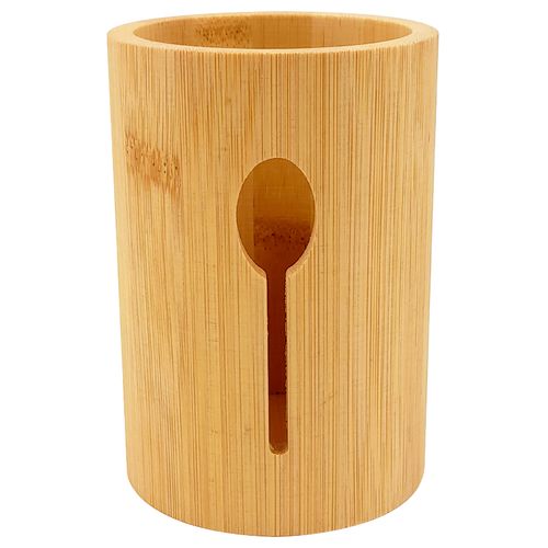 Porta Talheres Colher 9x13cm em Bambu Top Útil