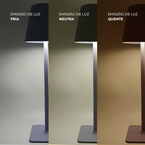 Luminária de Mesa Decorativa 35cm em Metal BM36