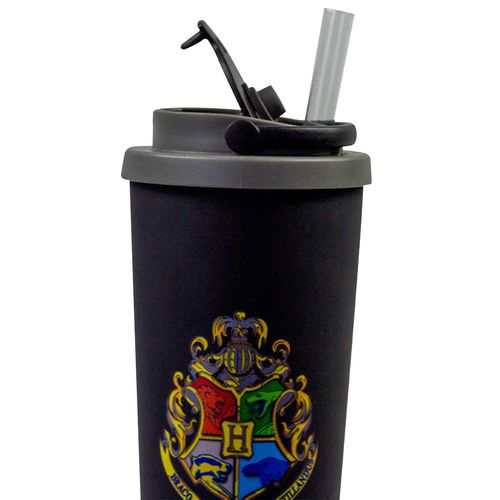 Copo Spring C/ Canudo Harry Potter 850ml em Aço Inox Zona Criativa