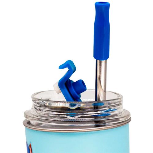 Copo Neo C/ Canudo Chase Patrulha Canina 300ml em Aço Inox Zona Criativa
