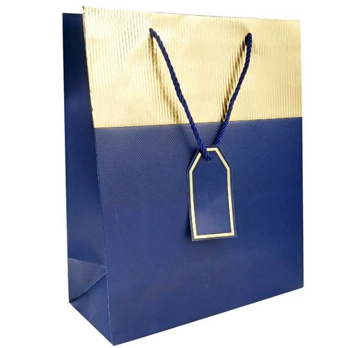 Sacola P/ Presente Gold 32x26cm em Papel FWB