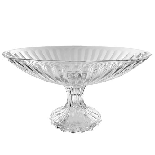 Centro de Mesa Decorativo 31x17cm em Vidro Dagia