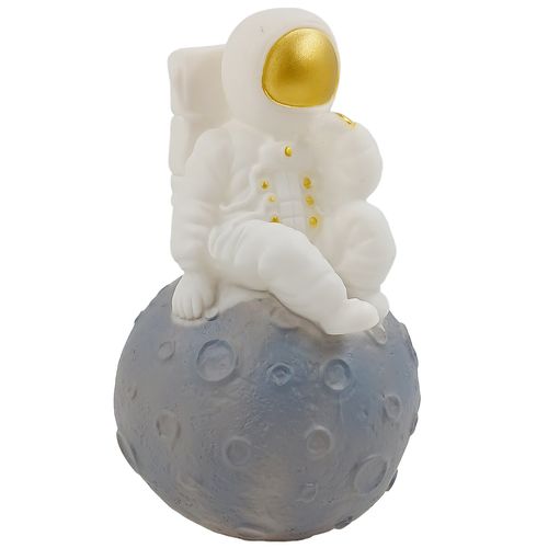 Luminária Astronauta na Lua 10,5x17cm em Plástico Fu Xing
