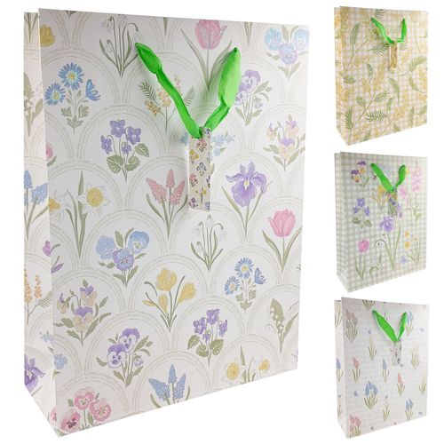 Sacola P/ Presente Flores 42x32cm em Papel Rio Master