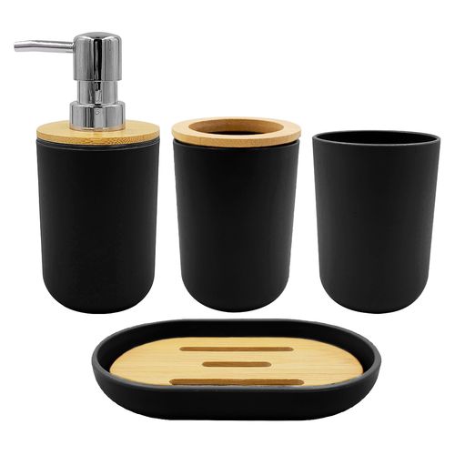 Kit Banheiro 4 Peças em Plástico FWB