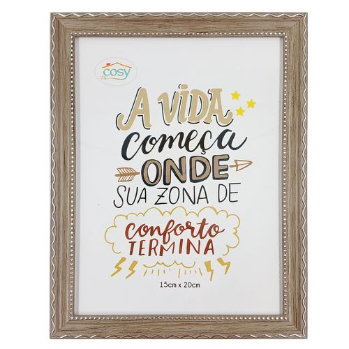 Porta Retrato Decorativa 15x20cm em Pla´stico Fu Xing