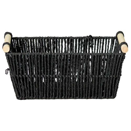 Cesto C/ Alça Decorativo 35x15cm em Fibra Natural Paramount