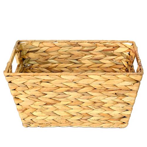 Cesto C/ Alça Decorativo 33x18cm em Fibra Natural Paramount