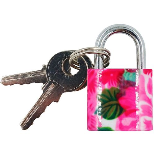 Cadeado Estampado P/ Bagagem 21mm em Metal Monaliza