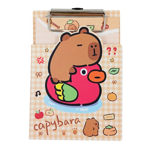 Bloco de Anotação C/ Prancheta Capivara 9,3x14,2cm em Papel Michael Judi