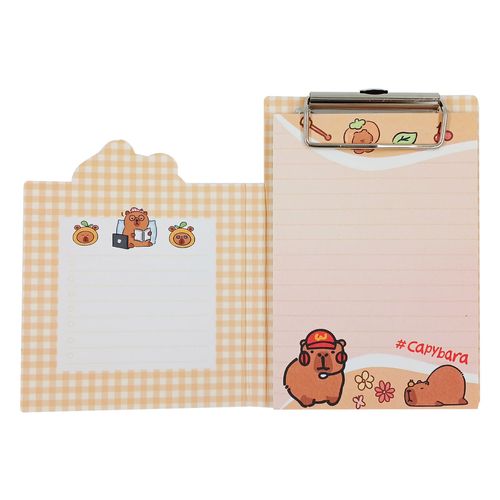 Bloco de Anotação C/ Prancheta Capivara 9,3x14,2cm em Papel Michael Judi