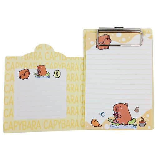 Bloco de Anotação C/ Prancheta Capivara 9,3x14,2cm em Papel Michael Judi